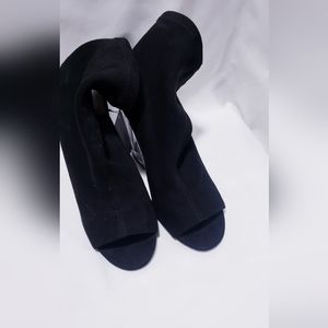 Women Black high clear heels